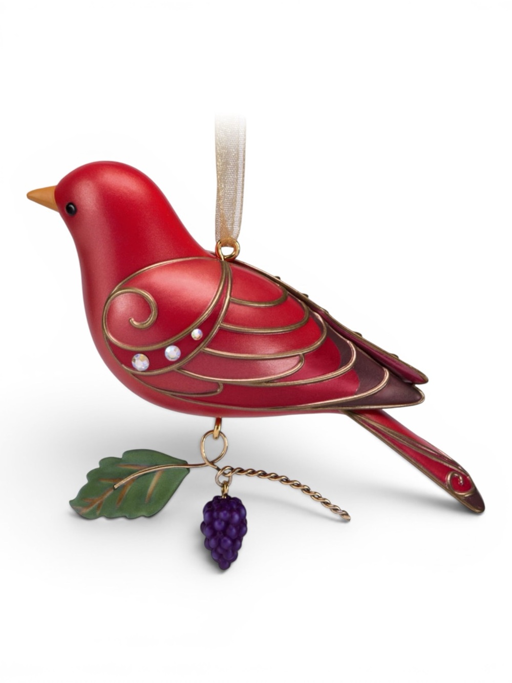 Hallmark Keepsake 2019 Summer Tanager Ornament NIB Beauty of Birds Sealed - Picture 4 of 11